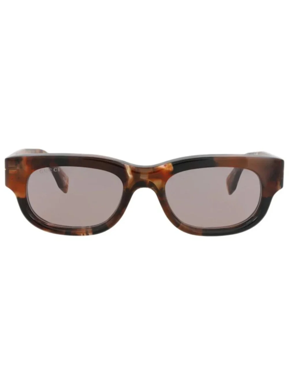New Gucci Women's Sunglasses Square Rectangle Recycled Acetate Frame Mens Brown